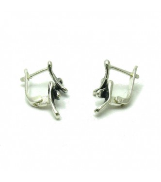 E000551 Sterling Silver Earrings 925 French Clip